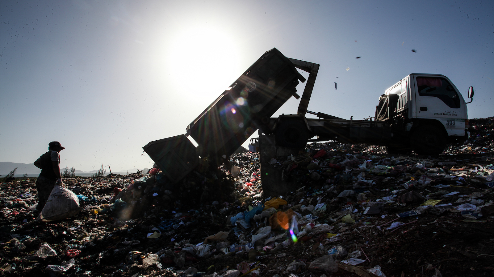 Garbage heap in Indonesia