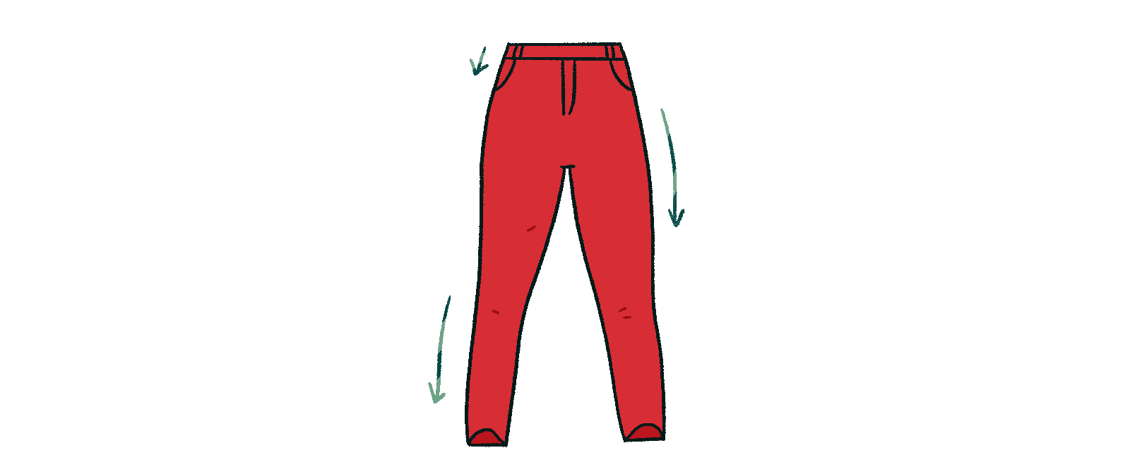 Animation: different styles of pants
