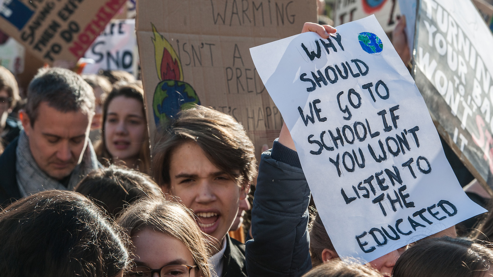 Students protest inaction on climate change