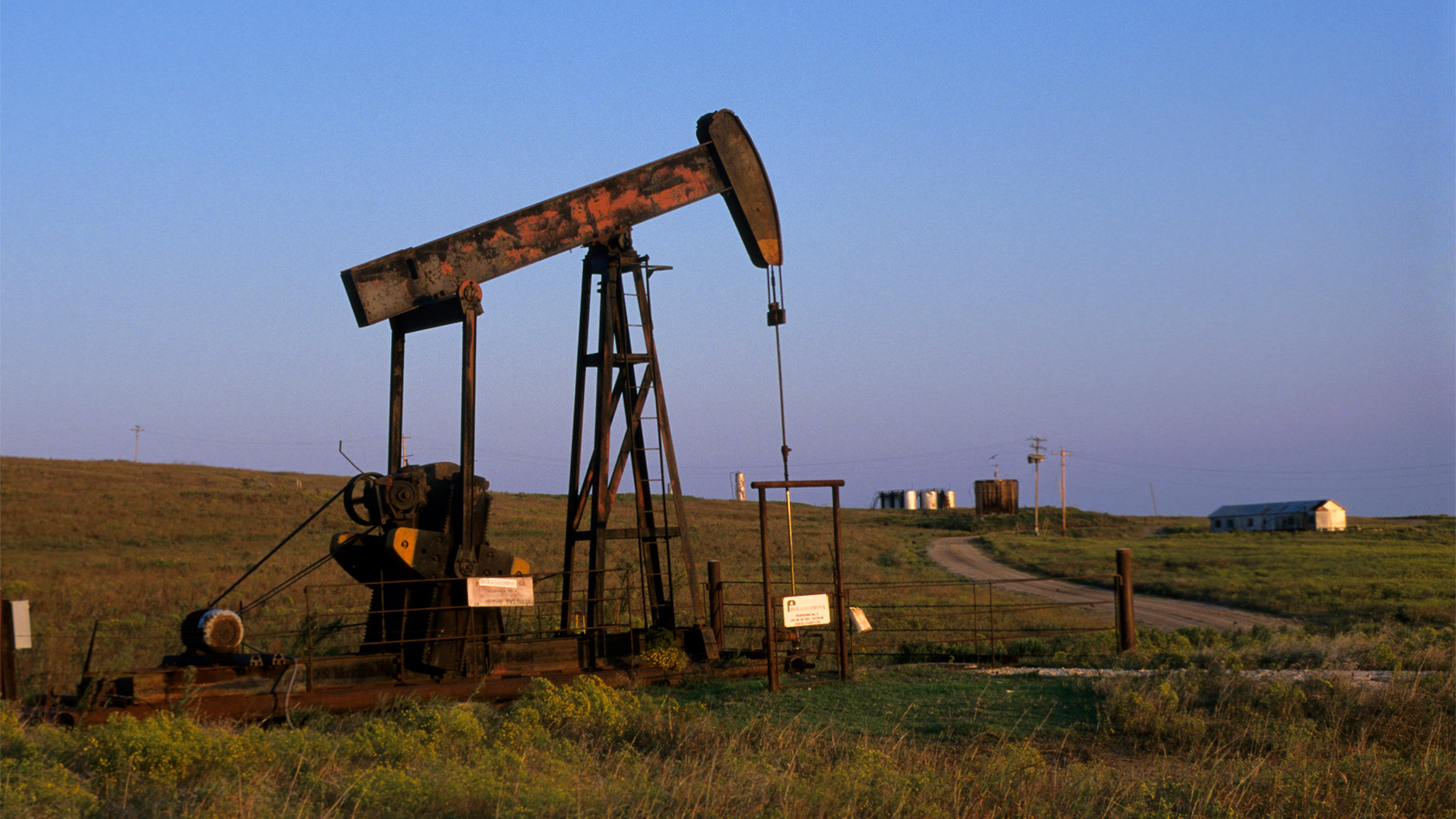 Rusted oil well in Oklahoma