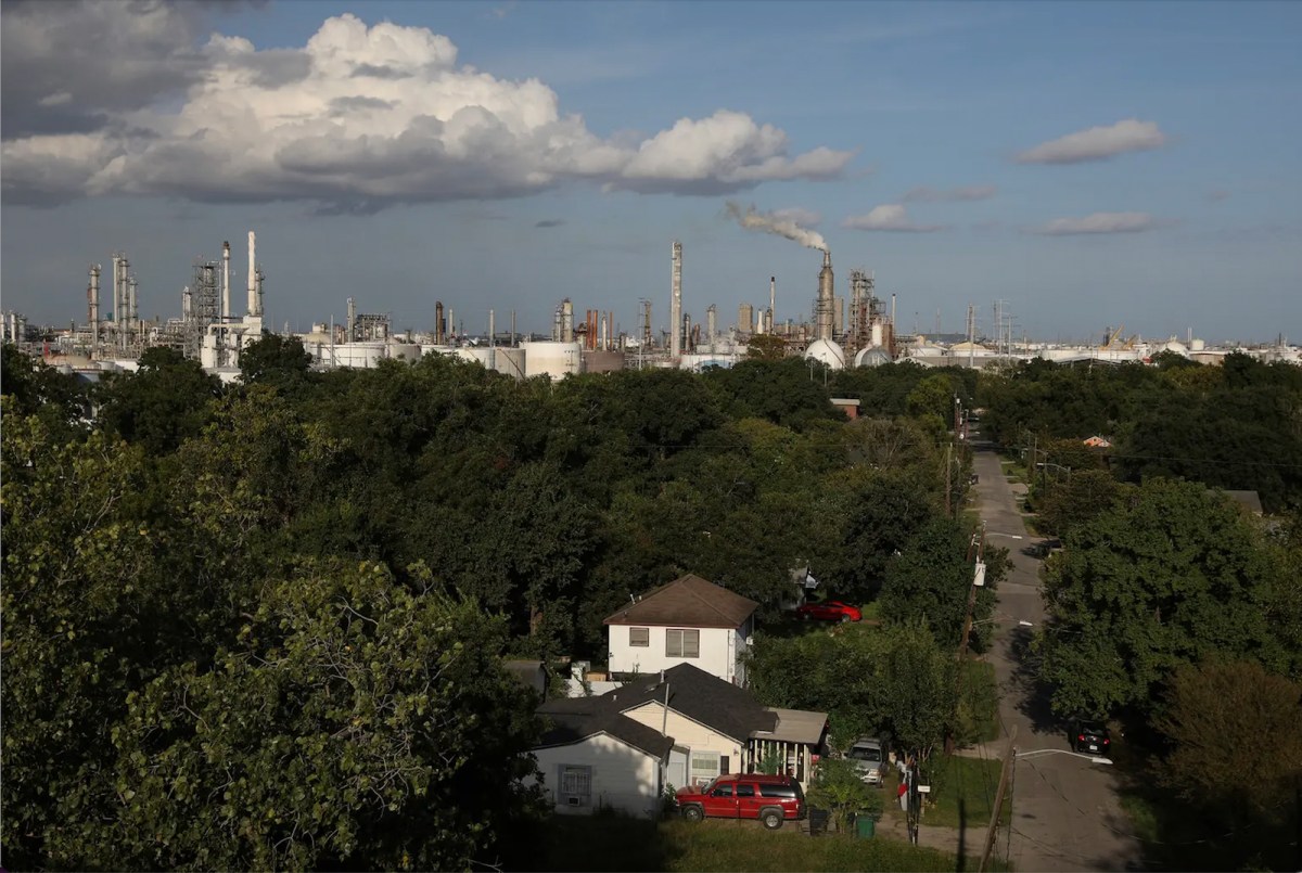The Manchester neighborhood of Houston sits adjacent to refineries on the Houston Ship Channel.