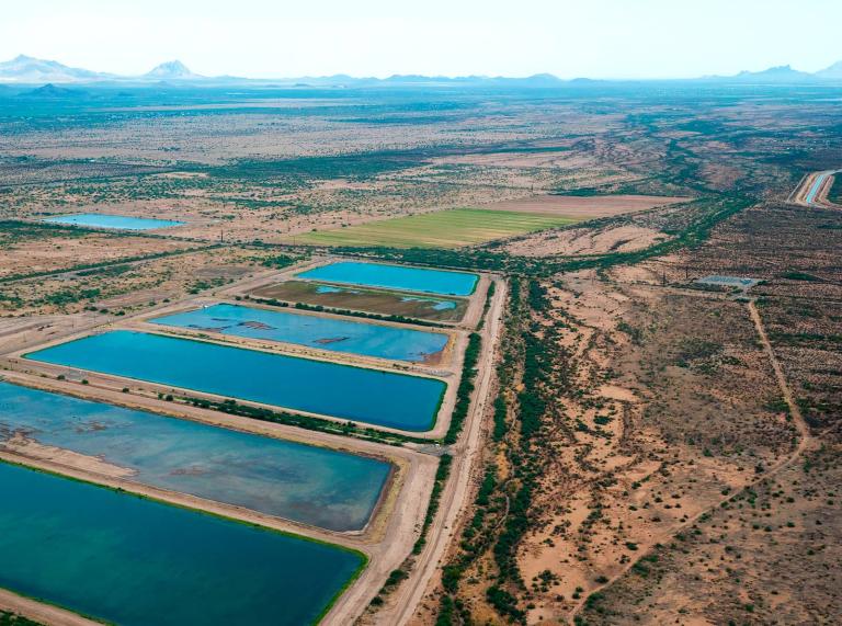 Aerial view of Central Avra Valley Storage and Recovery Project, CAVSARP