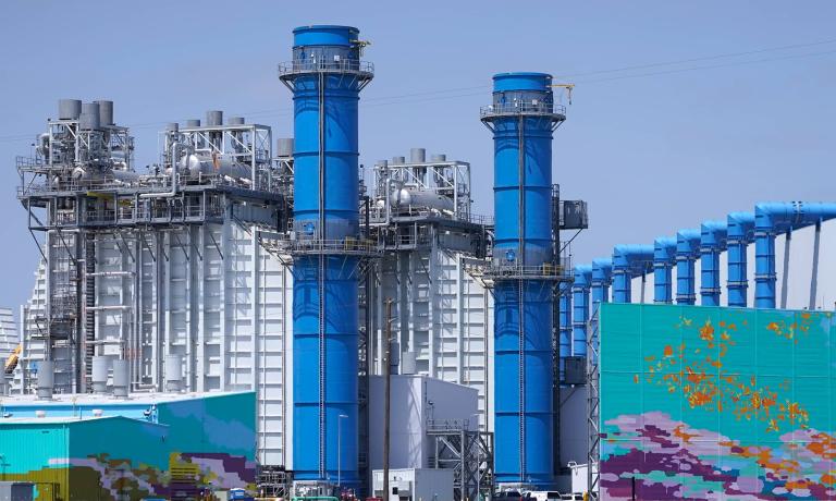 The AES Huntington Beach Energy Center, the proposed site of the Poseidon Huntington Beach Seawater Desalination Plant, in Huntington Beach, CA