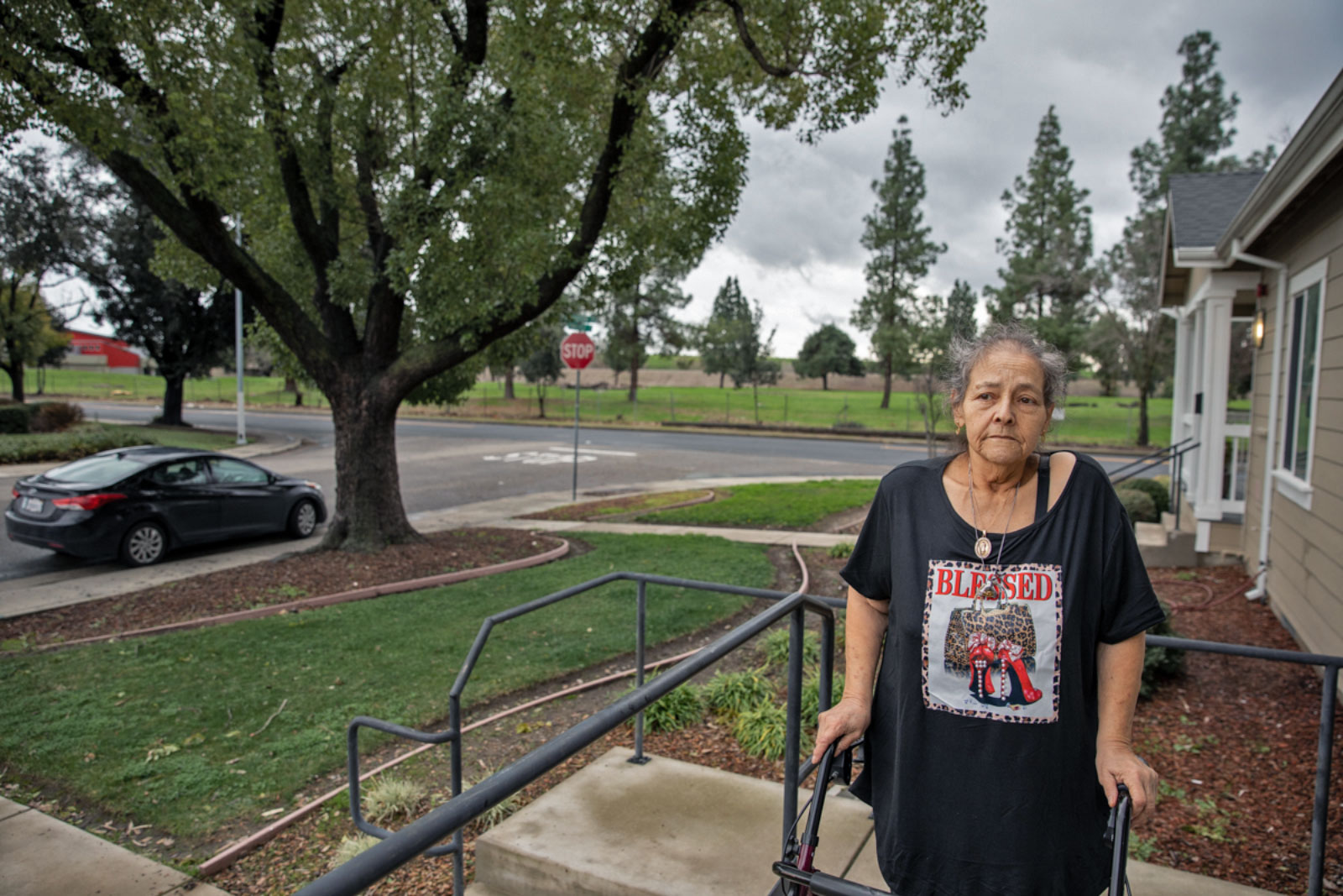 Mary Gómez, resident of the Conway Homes in Stockton