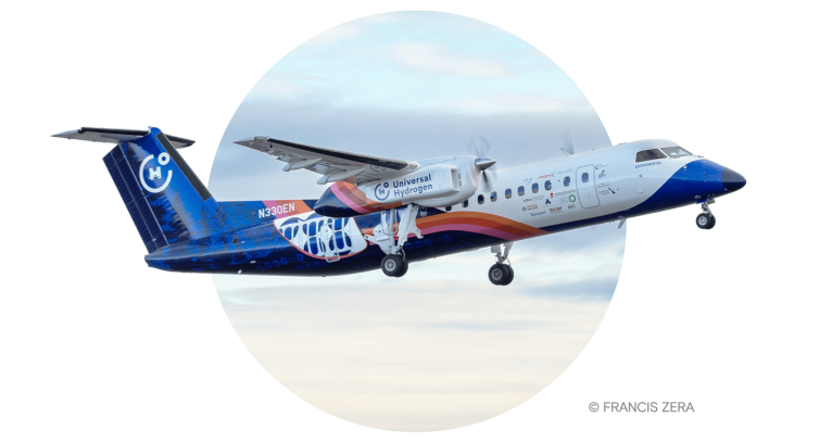 Universal Hydrogen's first test flight on March 2, in Washington