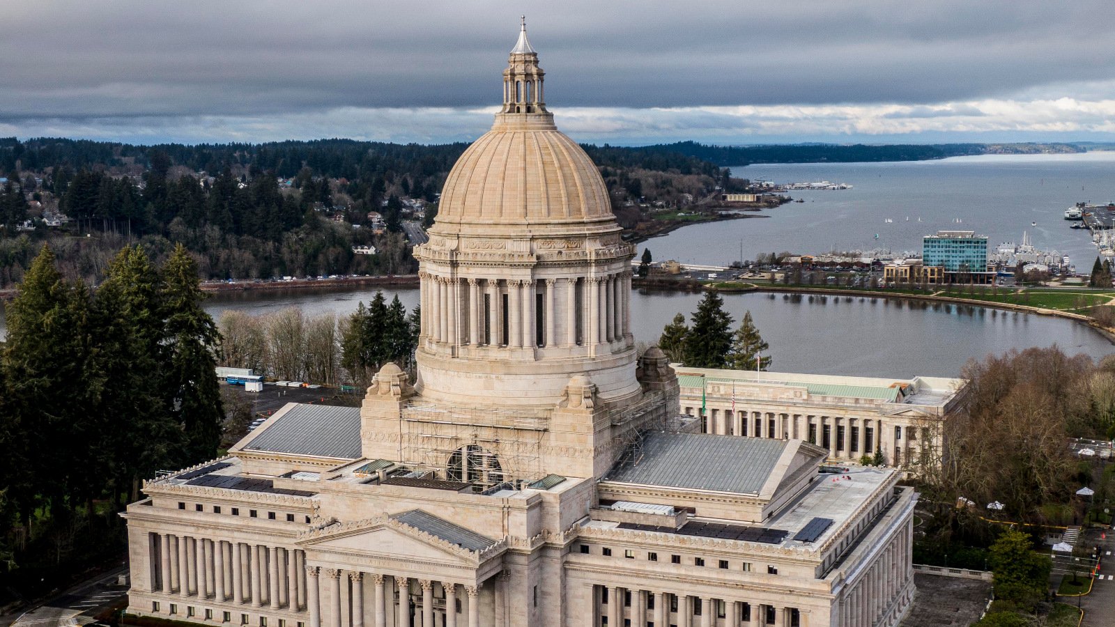 A photo of the Washington State Capitol in Olympia.