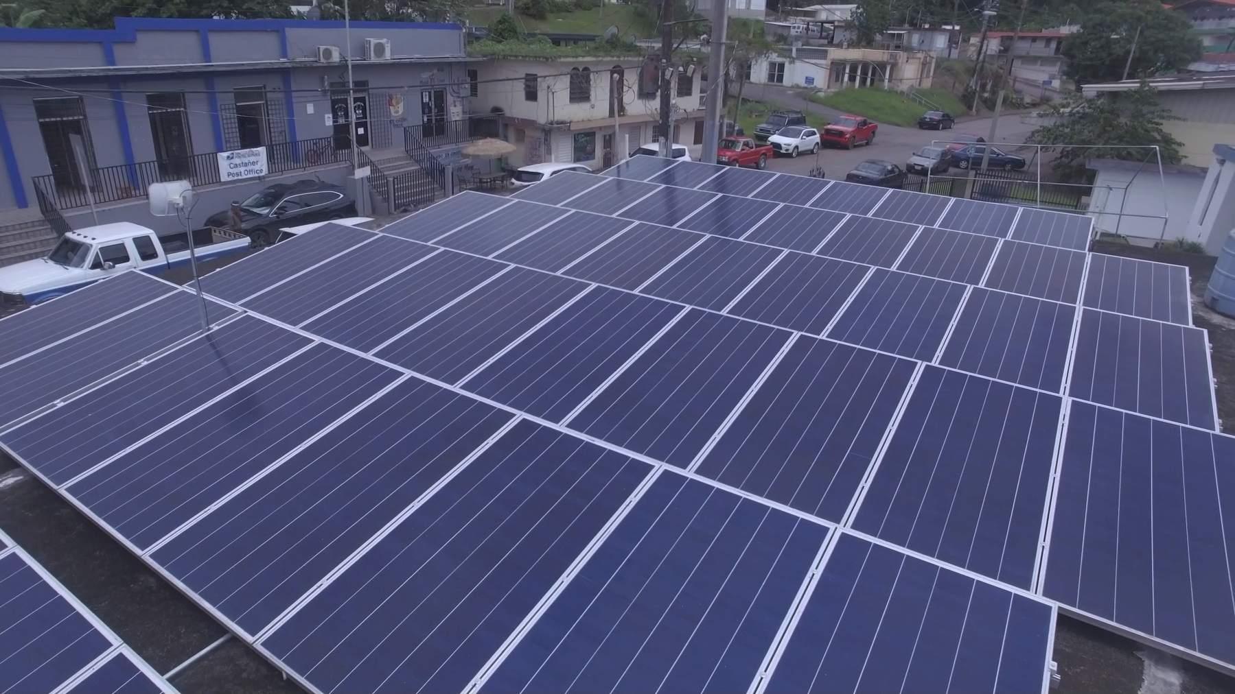 A solar microgrid in Castañer, Puerto Rico