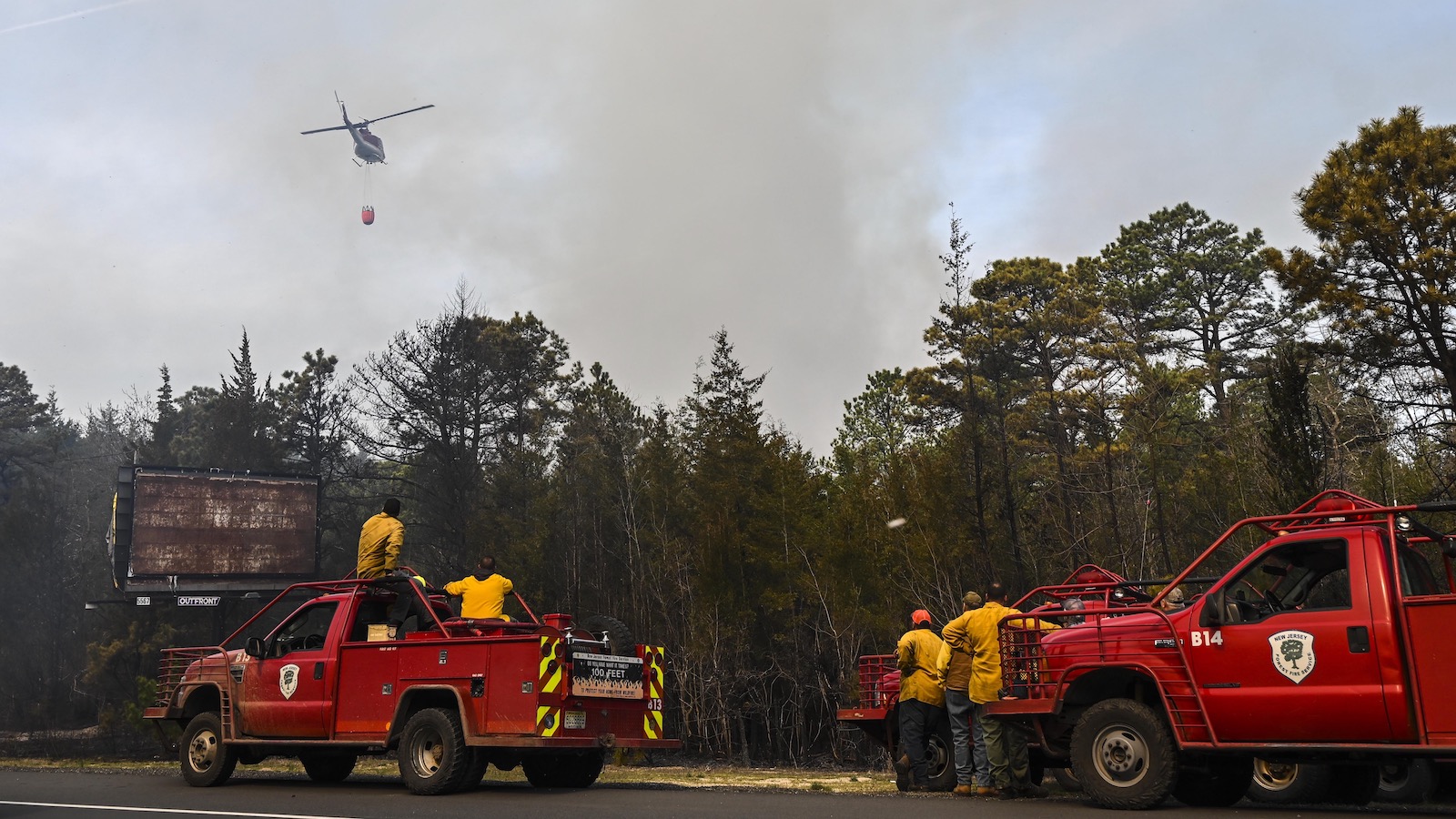New Jersey Pine Barrens wildfire forest fire