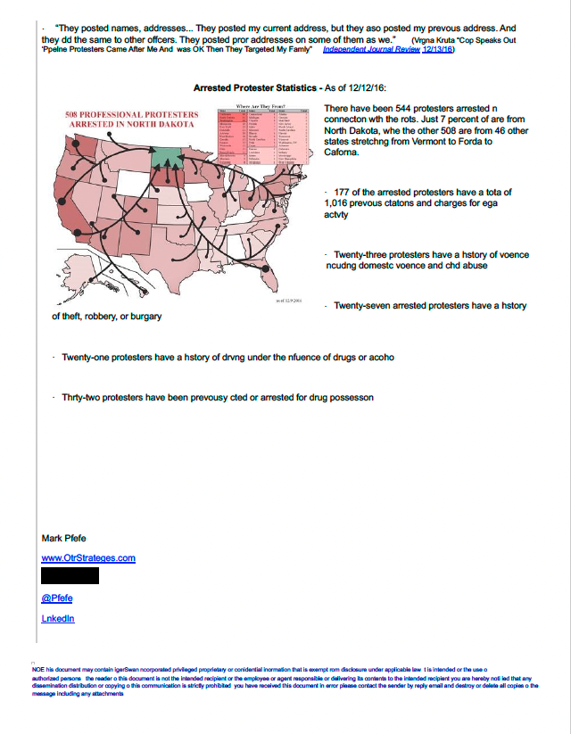 a map with arrows in an email