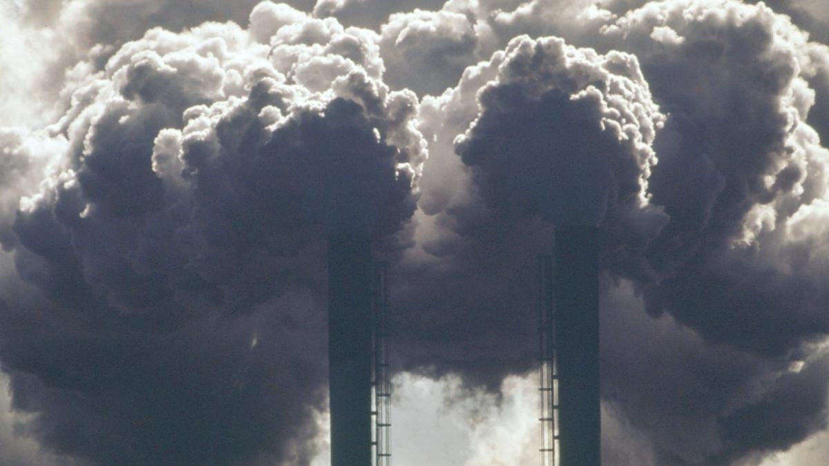 smoke clouds two towers