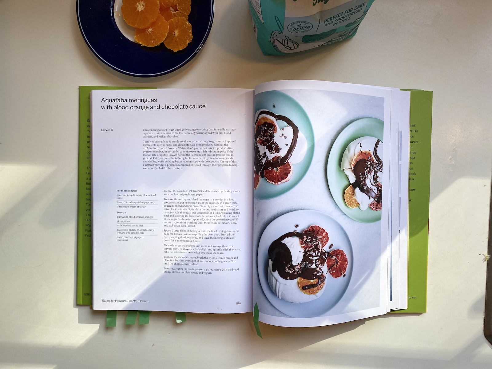 a recipe book for aquafaba meringues