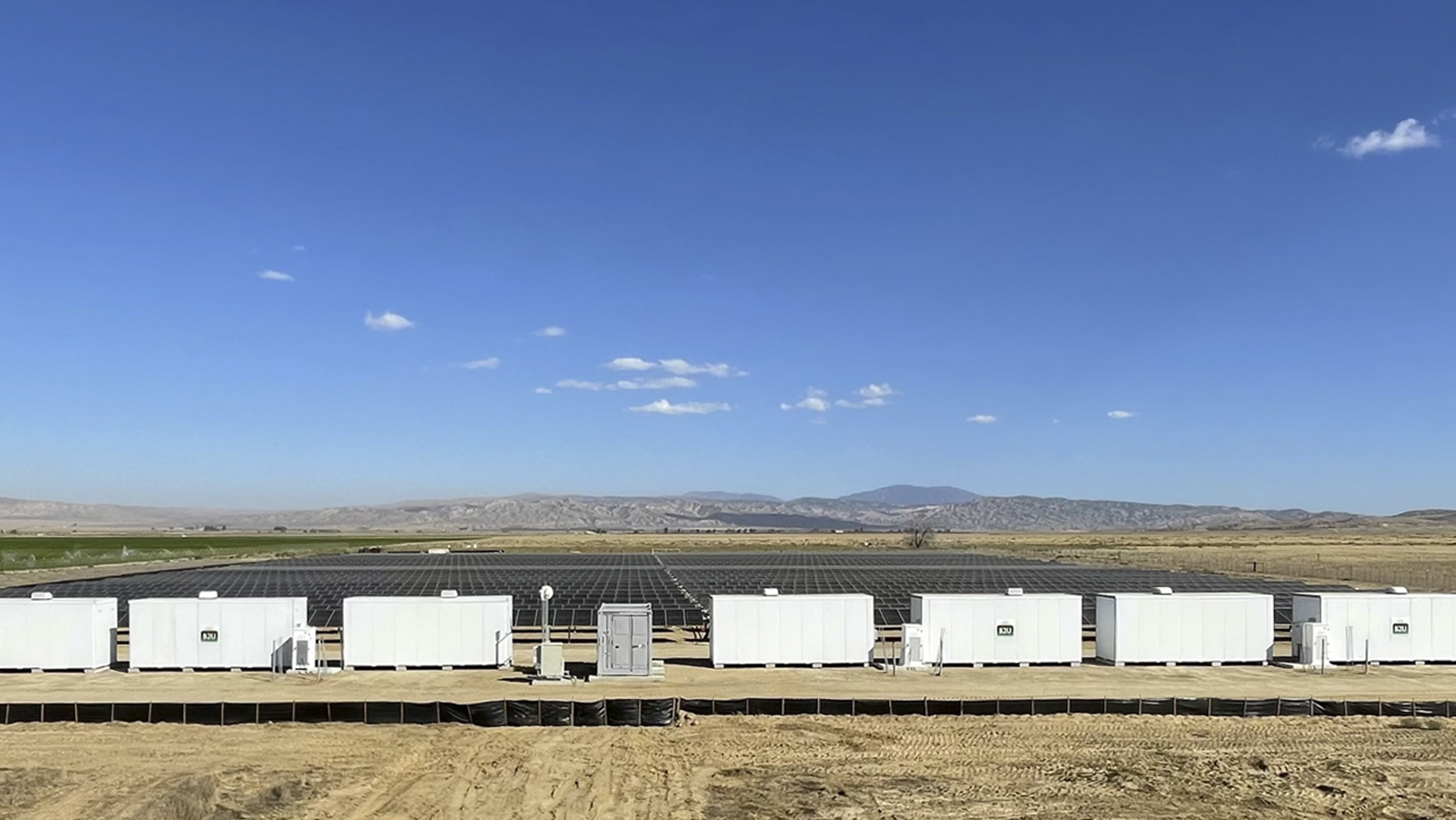 A hybrid solar-storage facility in New Cuyama, California.
