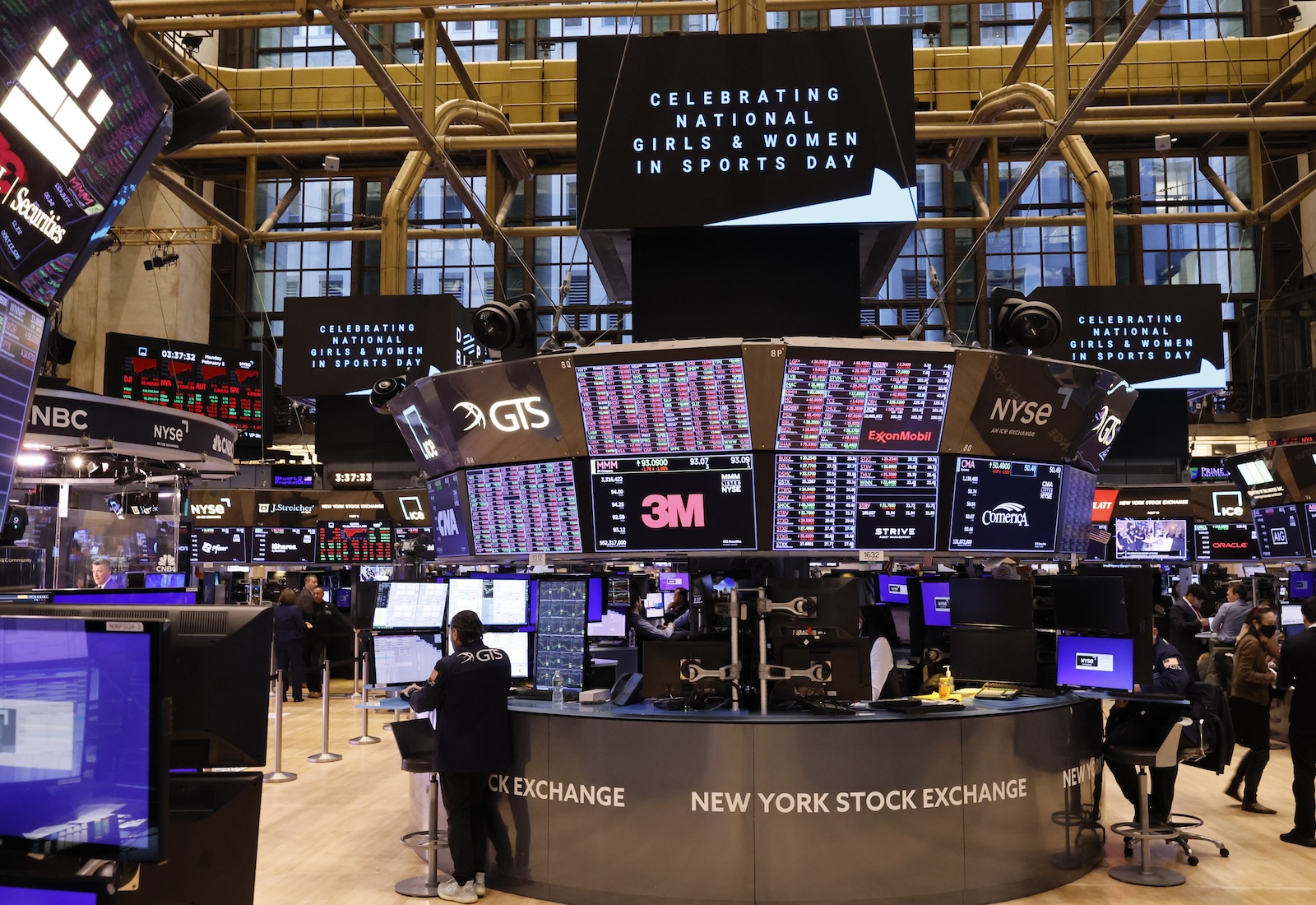 Screens at the New York Stock Exchange