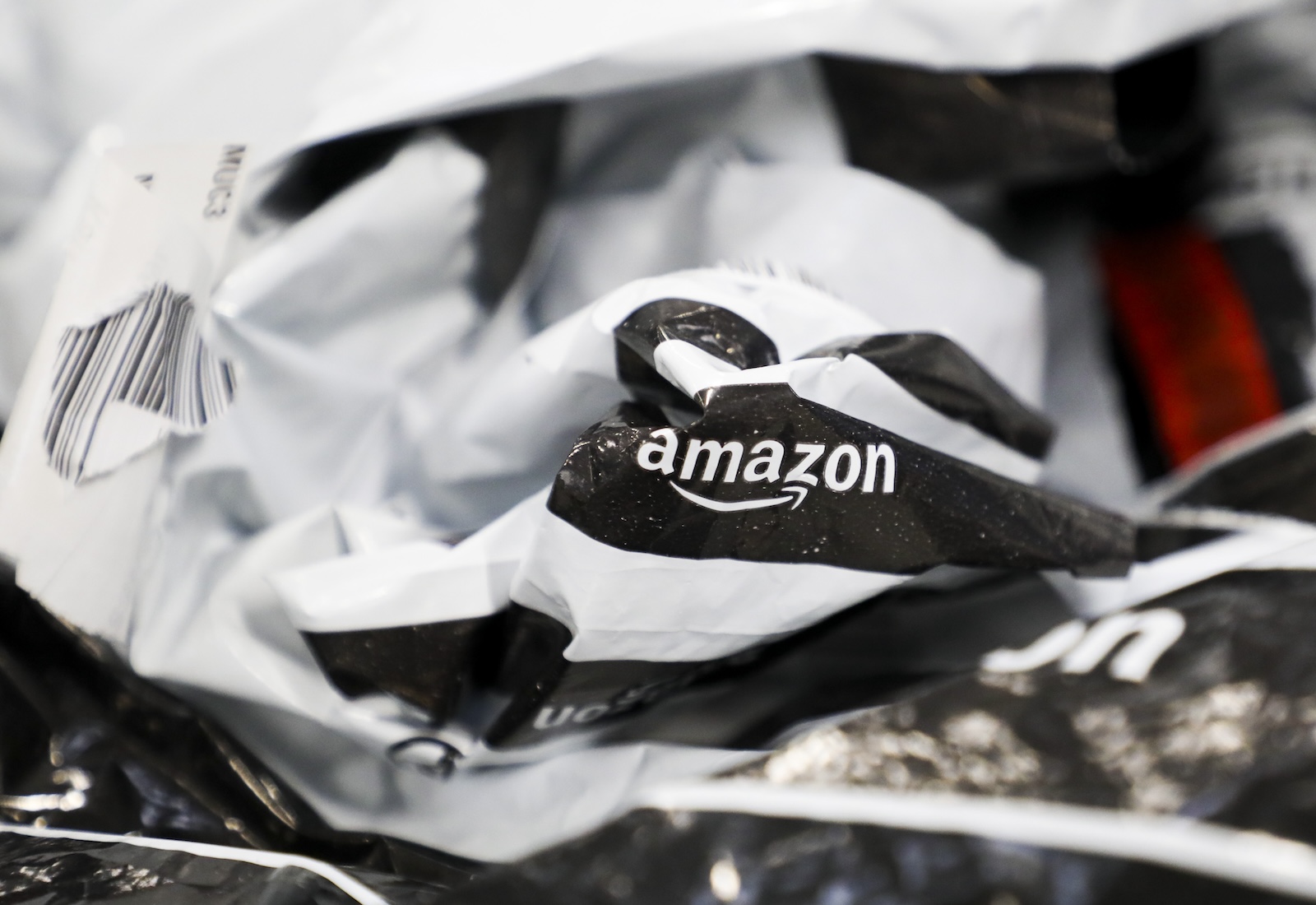 Amazon bag crumpled up