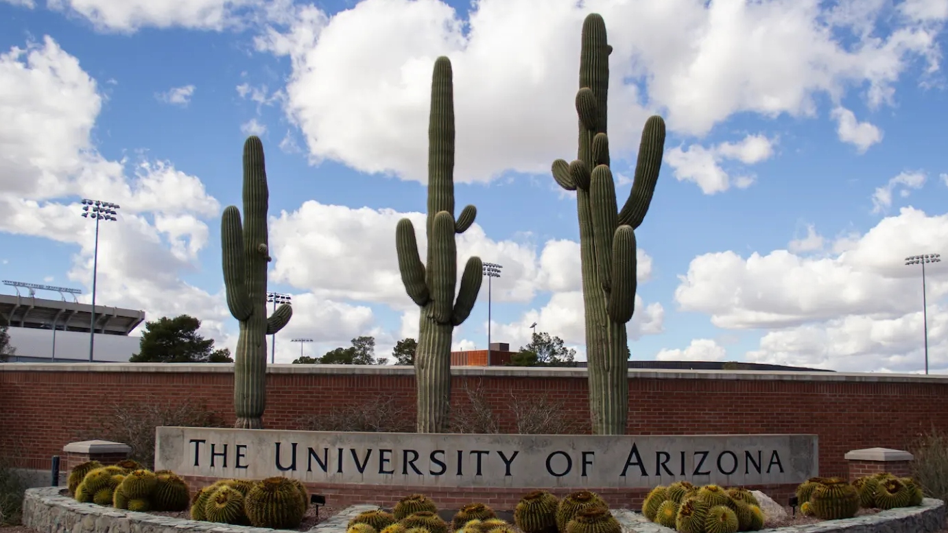 The University of Arizona sign