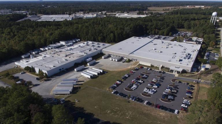 Aerial view of sterilizer facility in Georgia