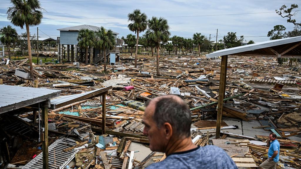 Hurricane Helene made landfall on Florida's Big Bend as a Category 4 storm, delivering severe wind and storm surge to rural towns along the coast before it moved inland.