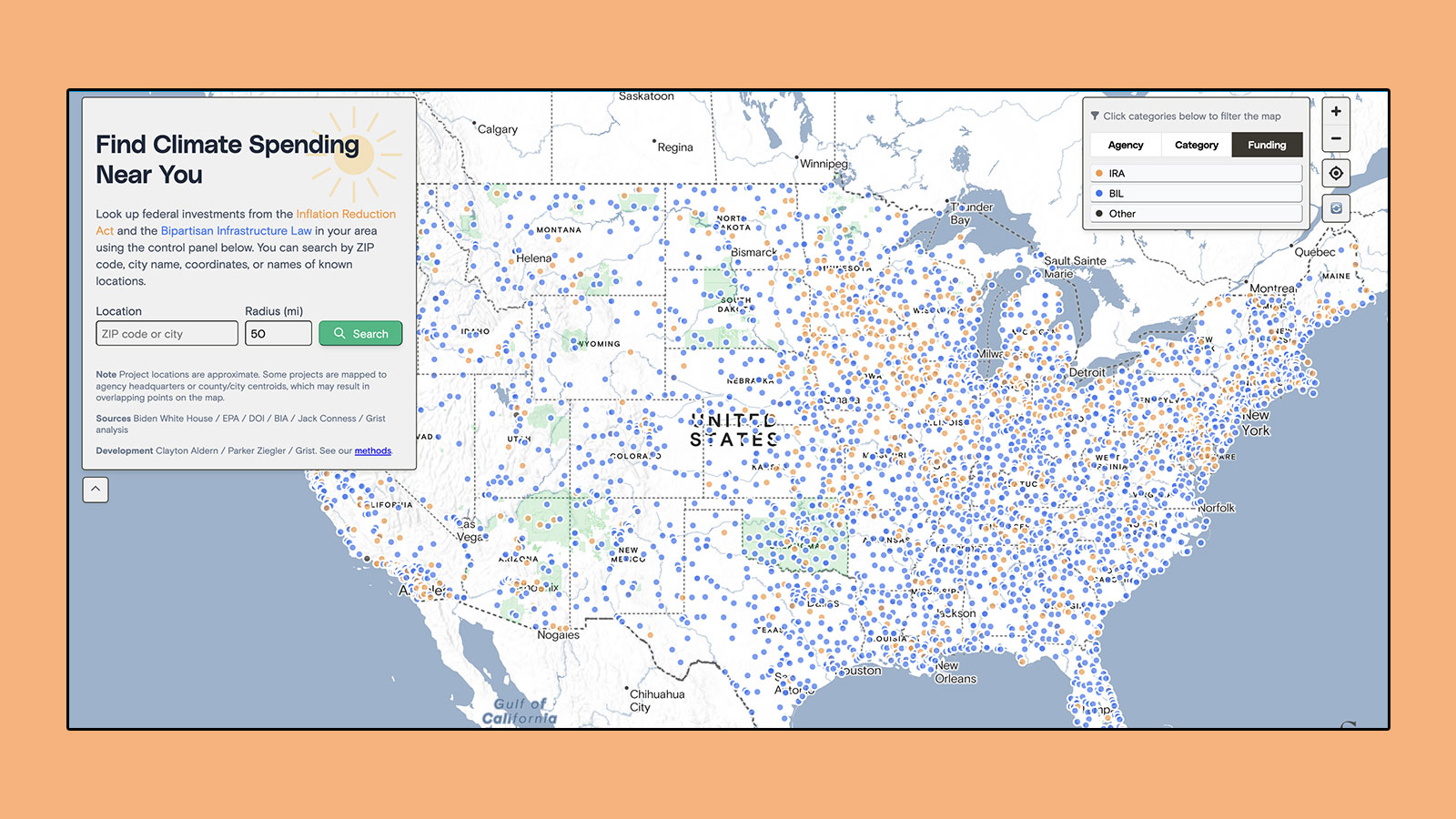 Where did billions in climate and infrastructure funding go? Search our map by ZIP code.