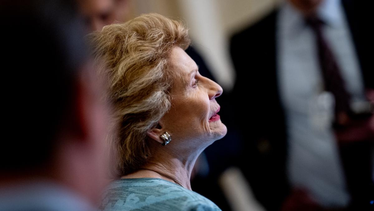 side profile shot of former senator debbie stabenow