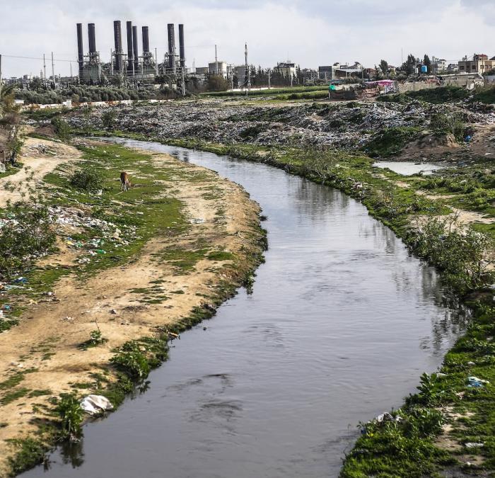View of Wadi Gaza estuary