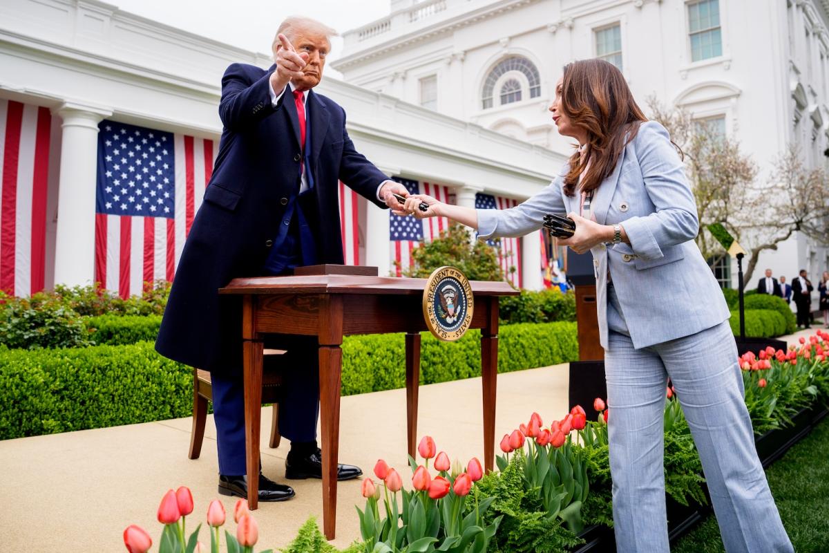 President Trump and Agriculture Secretary Brooke Rollins