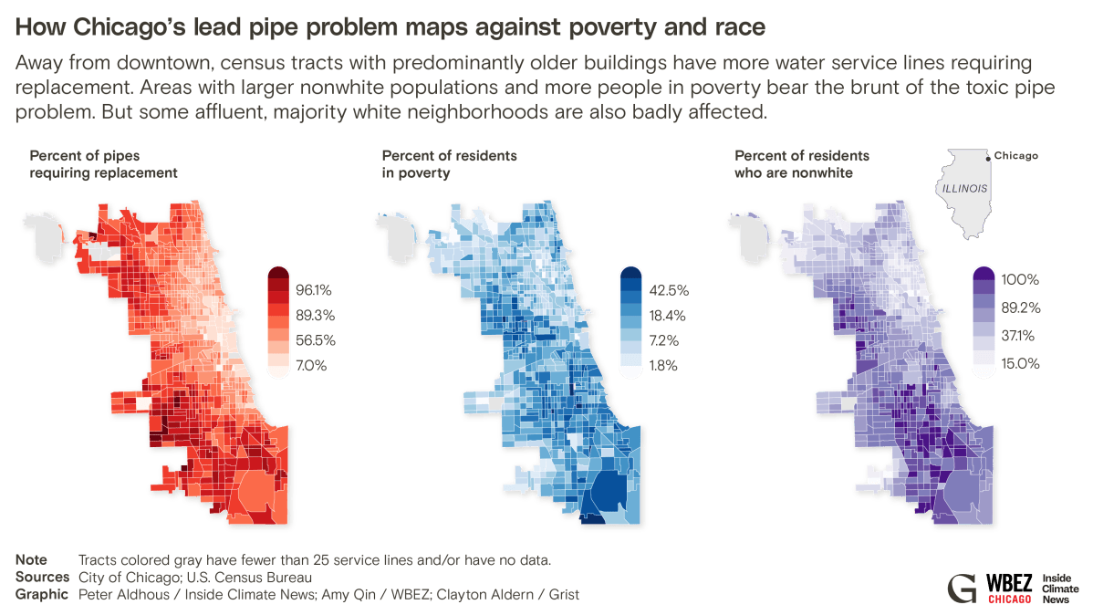Chicago’s lead pipe crisis, mapped - June 2025