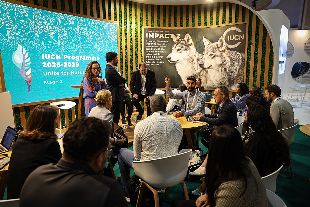 A gathering of people in a room