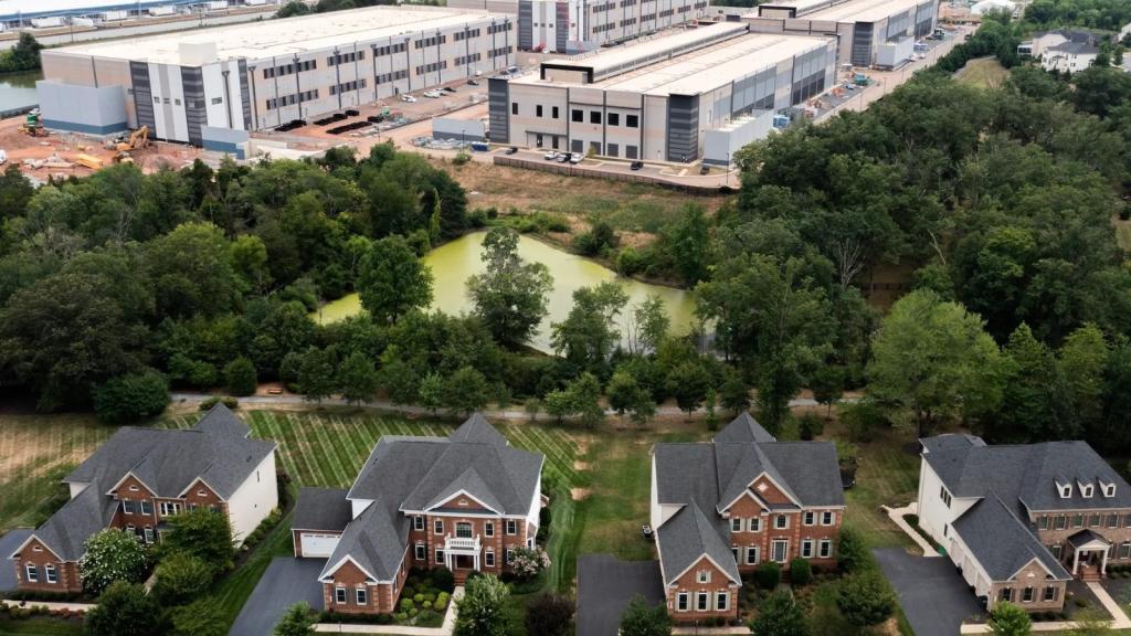 Aerial view of the world's largest data center market