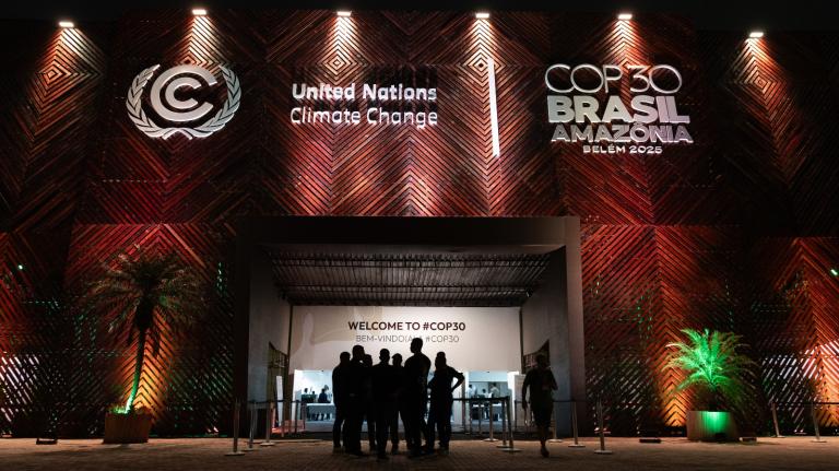 The exterior of a building that says United Nations Climate Change COP30