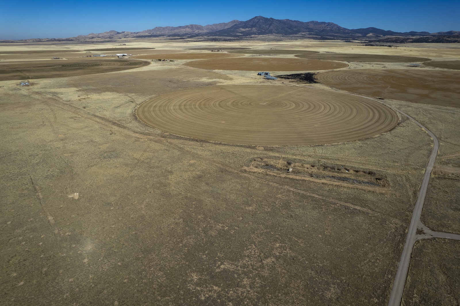An aerial view of the site in Utah for a data center campus