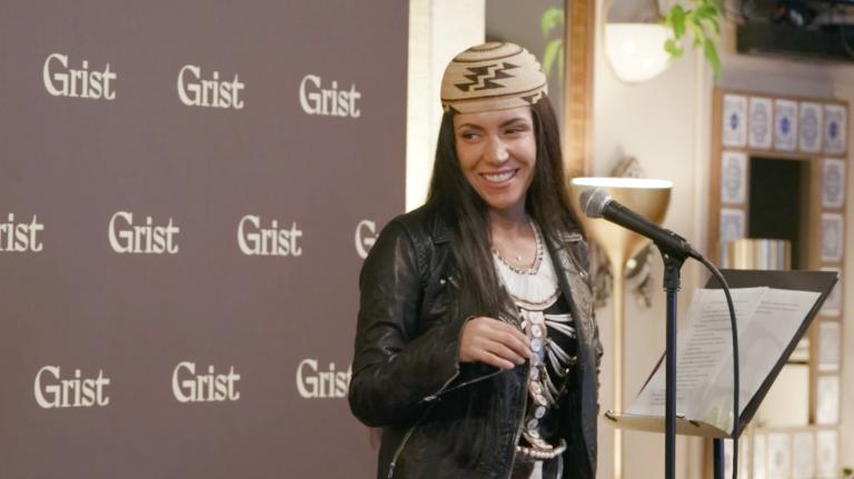 Amy Bowers Cordalis speaks at Grist's Turning the Tide event