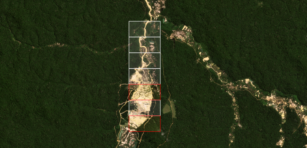 A satellite map