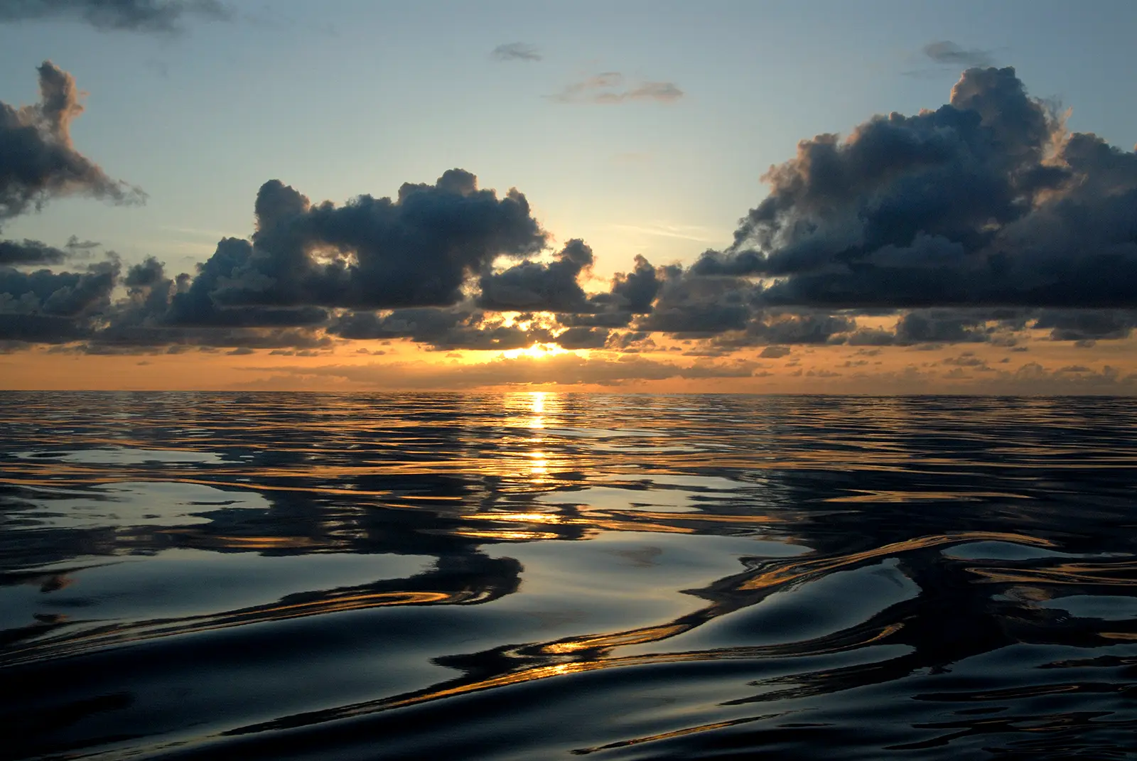 sunset over a body of water