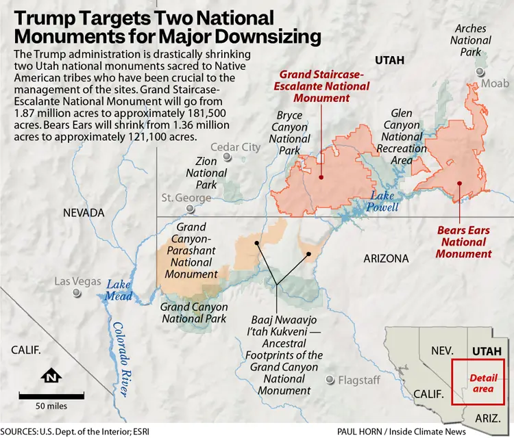 Trump again shrinks Bears Ears and Grand Staircase-Escalante National Monuments