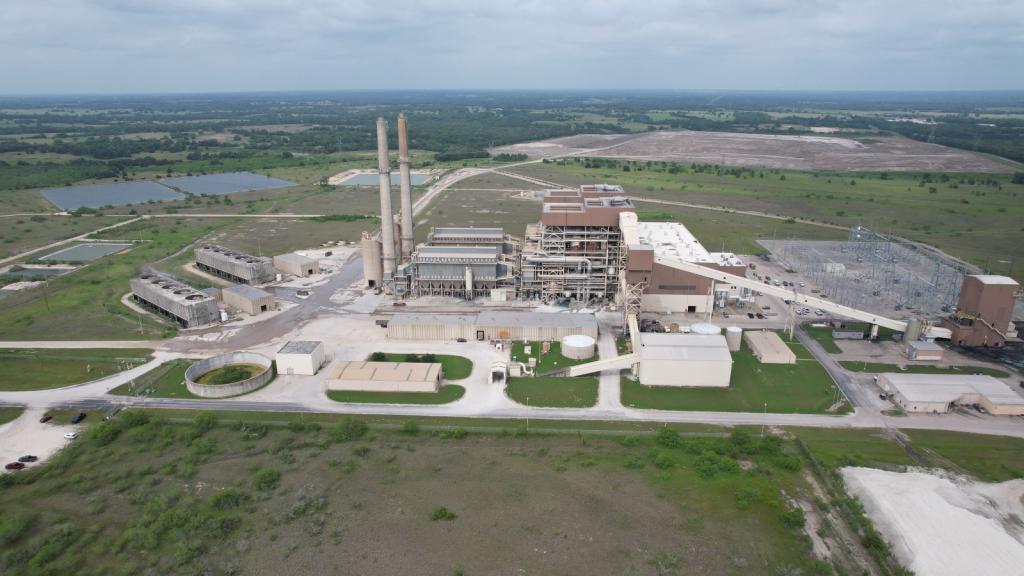 An industrial complex seen from the air