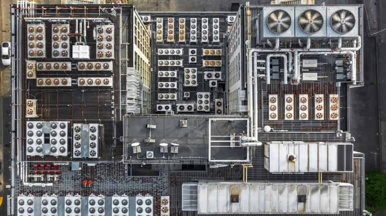 Roof of a Data Center in Atlanta, Georgia