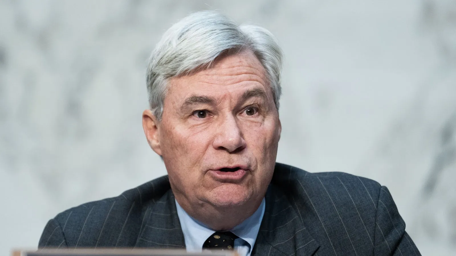 Senator Sheldon Whitehouse speaks at the Capitol